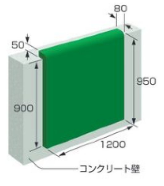 画像4: 簡易壁面防護マット （貼るだけタイプ） (4)